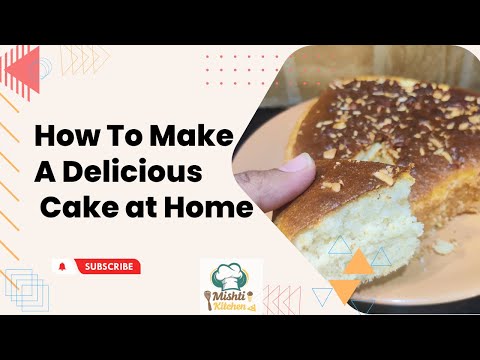 Yummy Home Made Malai Cake for Kids - Easy Recipe