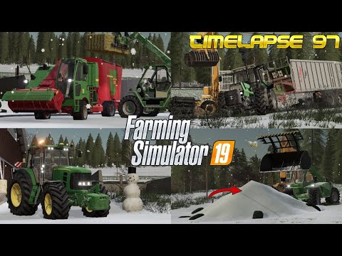 A NEW FEED MIXER! 💪🚜💨 Covering BEET PILE in SNOW? 🤔❄️☃️ | [FS19] - Timelapse #97 Geiselsberg