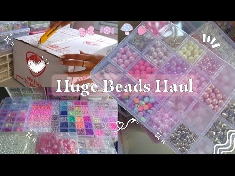 HUGE BEAD HAUL: BEEBEECRAFT Beads Haul Unboxing | Cozy & Chill Haul📦✨