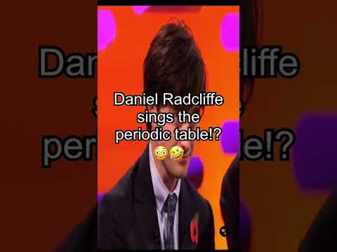 Daniel Radcliffe sings the periodic table!? 😳🤣