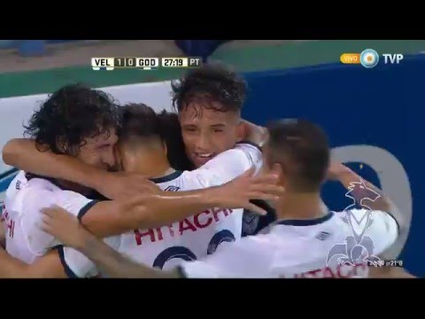 GOL | Velez 1 Vs Godoy Cruz 4 | Transicion 2016 | Fecha 09 | ROMERO