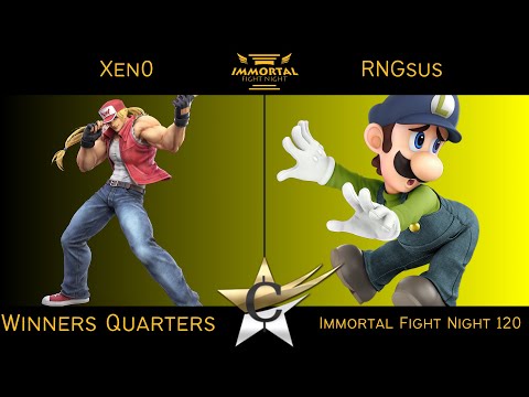 Immortal Fight Night 120 Winners Quarters - Xen0 (Terry) vs RNGsus (Luigi) Smash Ultimate - SSBU