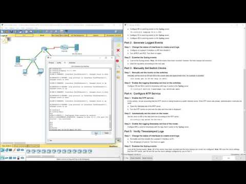 Lab 8.1.2.5 Packet Tracer - Configuring Syslog and NTP_player