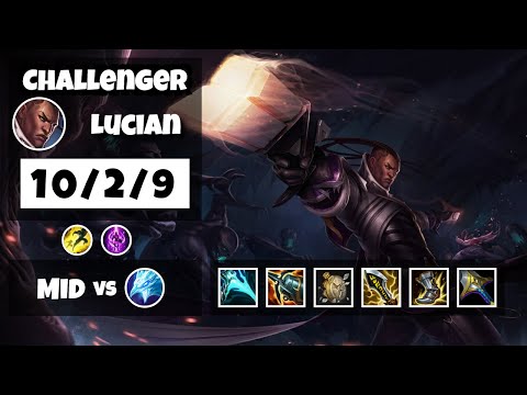 Lucian vs Anivia BR Challenger MID (10/2/9) - v11.10