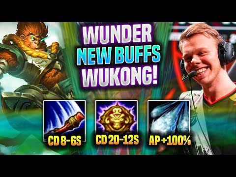 WUNDER TRIES WUKONG JUNGLE WITH NEW BUFFS! - FNC Wunder Plays Wukong Jungle vs Nocturne! |