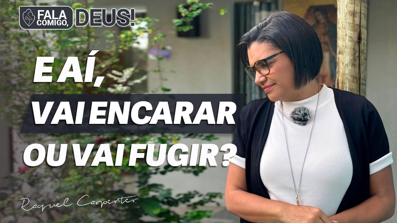 Pare de correr do que te faz crescer | Fala Comigo, Deus! #raquelaguaviva - 594
