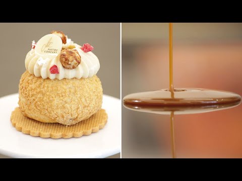 Home made cream puff with caramel by Leonardo Di Carlo