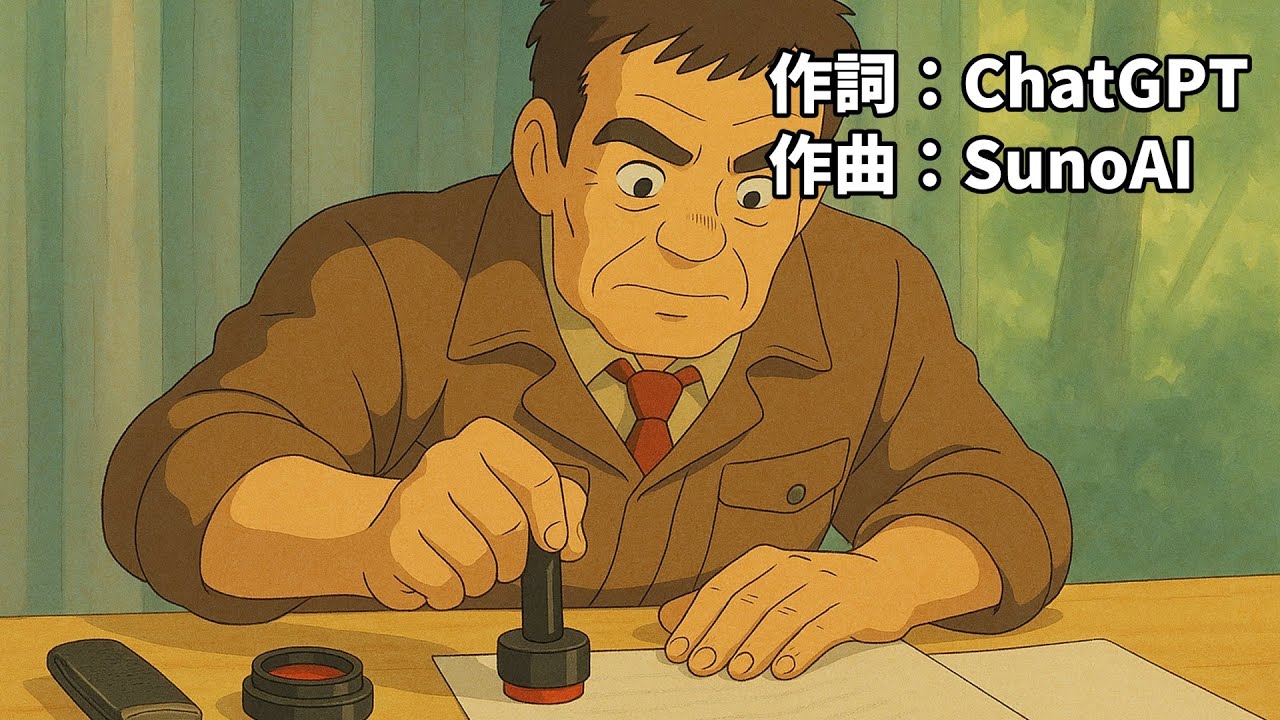 【AI音楽】走れハンコリレー