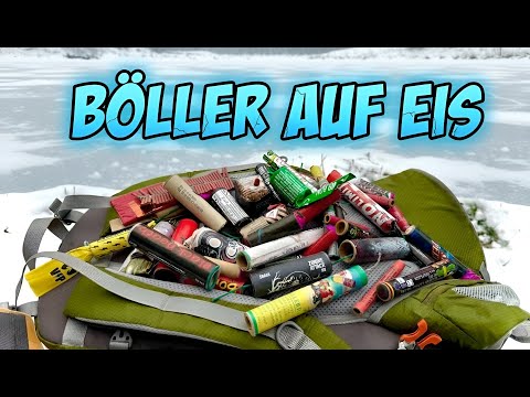 Can we BLOW UP THE ICE? - XXL Firecracker Comparison on ICE!