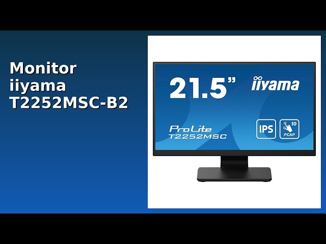 Vídeo relacionado con iiyama Monitor T2252MSC-B2-21.5", IPS, 16920x1080/75Hz, 1H1DP