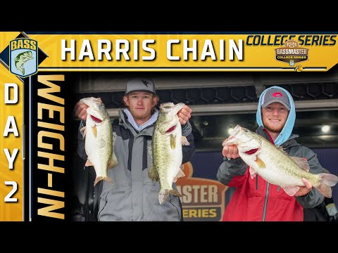 Weigh-in: Day 2 at the Harris Chain of Lakes (2022 Bassmaster College Series)