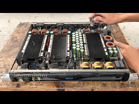 Restoration professioal power amplifier 4 chanel × 1600w