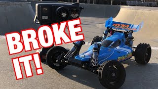 e98: VINTAGE TAMIYA DYNA STORM RUNNING AT THE SKATEPARK