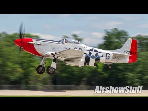 Warbird Arrivals and Departures - Monday (Part 1) - EAA AirVenture Oshkosh 2017