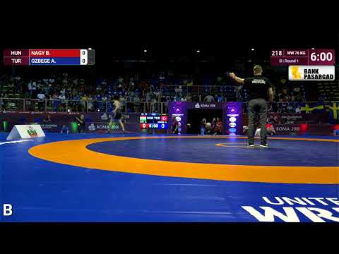 Round 1 WW - 76 kg: B. NAGY (HUN) v. A. OZBEGE (TUR)