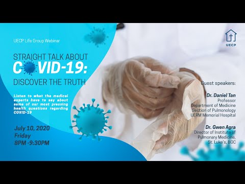 Straight Talk About COVID 19 by Dr. Daniel Tan and Dr. Gwen Dy-Agra