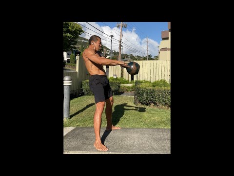 Day 356 FitPro Hawaii Workout - Double Kettlebell Thruster+Snatch - May 8, 2021, 4:37 pm