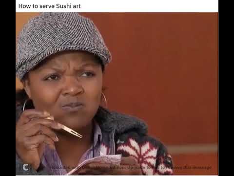 How to serve sushi art