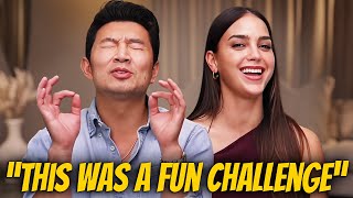 Simu Liu & Melissa Barrera Talk The Copenhagen Test: Spy Tech & Wonder Woman Fan Casting