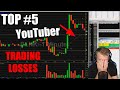 Top #5 YouTuber Live Trading Losses with Reactions!