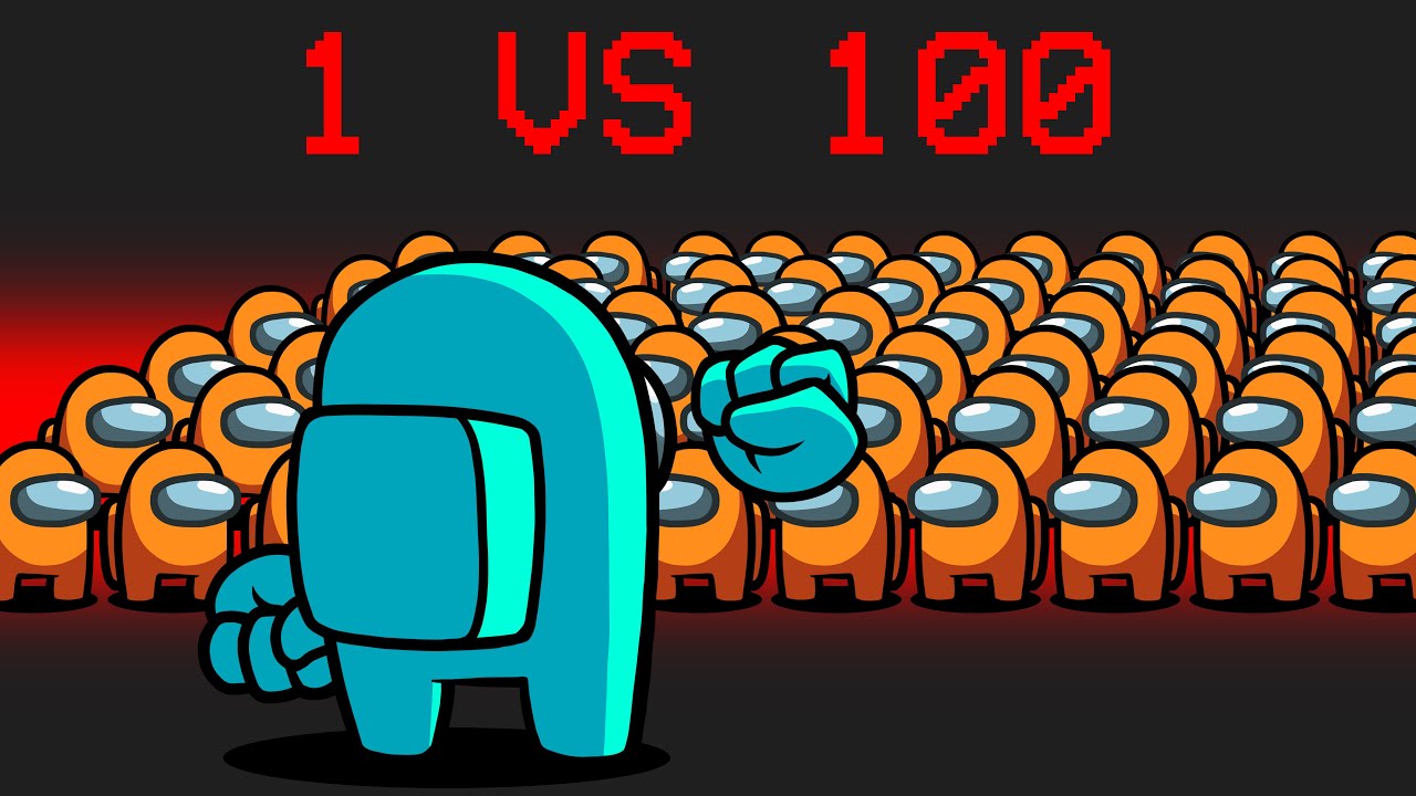 1 vs 100 in Among Us