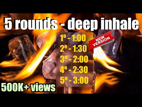 5 EASY Wim Hof rounds to achieve 3 minutes retention.