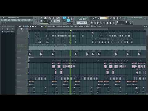 BASE - MC PRINCY JEFFINHO JP E MC LAN - LOUCA DE BALA - projeto fl studio 12
