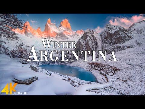 Winter Argentina 4K Ultra HD • Stunning Footage Argentina, Scenic Relaxation Film with Calming Music