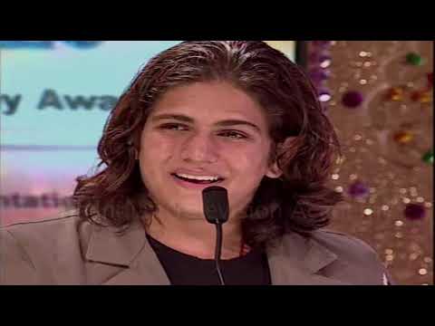 Rajat Tokas can't hide his expression after winning The Best Actor's ITA Trophy.