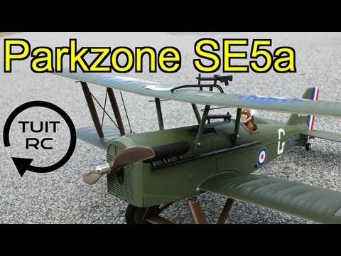 Parkzone SE5A Field Review Raw Flight Video