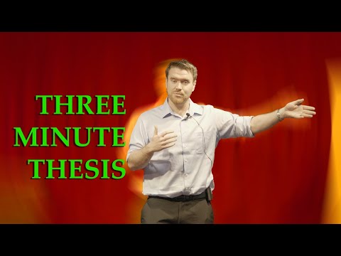 Three Minute Thesis (3MT) 2019 - Matthew Richardson