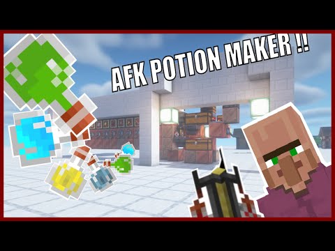 Automatic Potion Brewing Farm while AFK | Minecraft Java 1.18 | Server Friendly