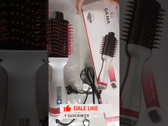 Vídeo relacionado con GKL - Cepillo Alisador Profesional 3 niveles temperatura y 2 modos de uso TOPAZ SLIDE Filamentos de alta densidad tecnología iónica. Aire frío 500W