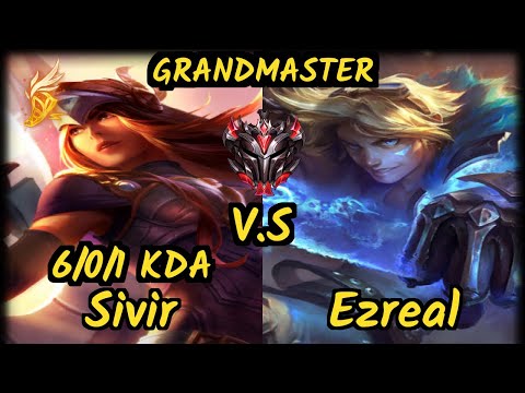 Juzinho (SIVIR) vs EZREAL - 6/0/1 KDA BOTTOM ADC GAMEPLAY - BR Ranked GRANDMASTER