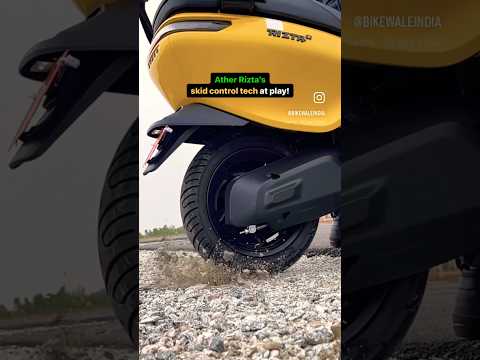 Ather Rizta Skid Control Tech at Play 🔥 BikeWale
