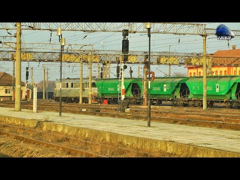 LDE2100 60-1660-9 & Marfar Tim Rail Cargo Freight Train in Gara Timisoara Nord Station 14 Feb 2019