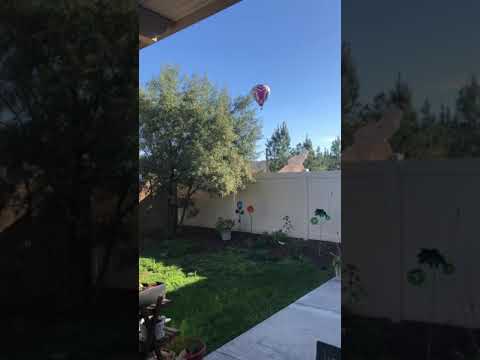 Wild HOT AIR BALLON, CAUGHT ON TAPE