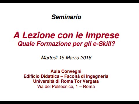 A Lezione con le Imprese “Il punto di vista della Consulenza per l’innovazione”