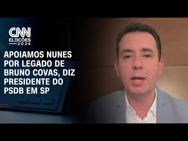 Apoiamos Nunes por legado de Bruno Covas, diz presidente do PSDB em SP | BASTIDORES CNN