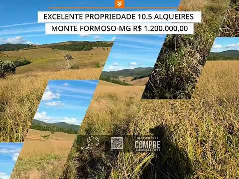 EXCELENTE PROPRIEDADE 10.5 ALQUEIRES MONTE FORMOSO-MG R$ 1.200.000,00 #rural #agro #roça #luxo 