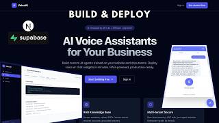 Build & Deploy AI Customer Support Text + Voice Agent SaaS Using Next.js, LLM & Website Widget