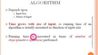 Order of Growth of Algorithm