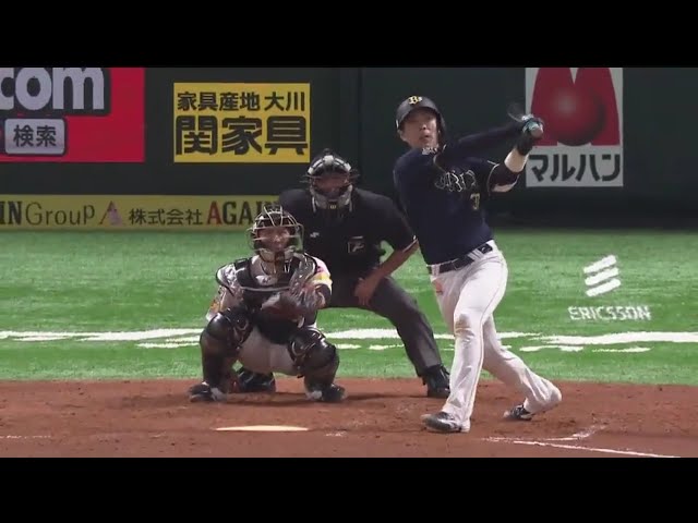 【5回表】初球をフルスイング!! バファローズ・若月がうれしいプロ入り初ホームランを放つ!! 2017/10/6 H-Bs