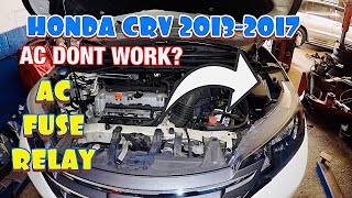 Hoda CRV AC Dont work Check AC  FUSE and Relay