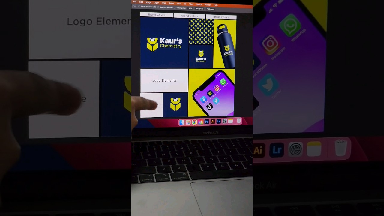 Brand Identity Design | Kaur's Chemistry | Logo Design 2023 | Adobw Illustrator | Adobe Photoshop