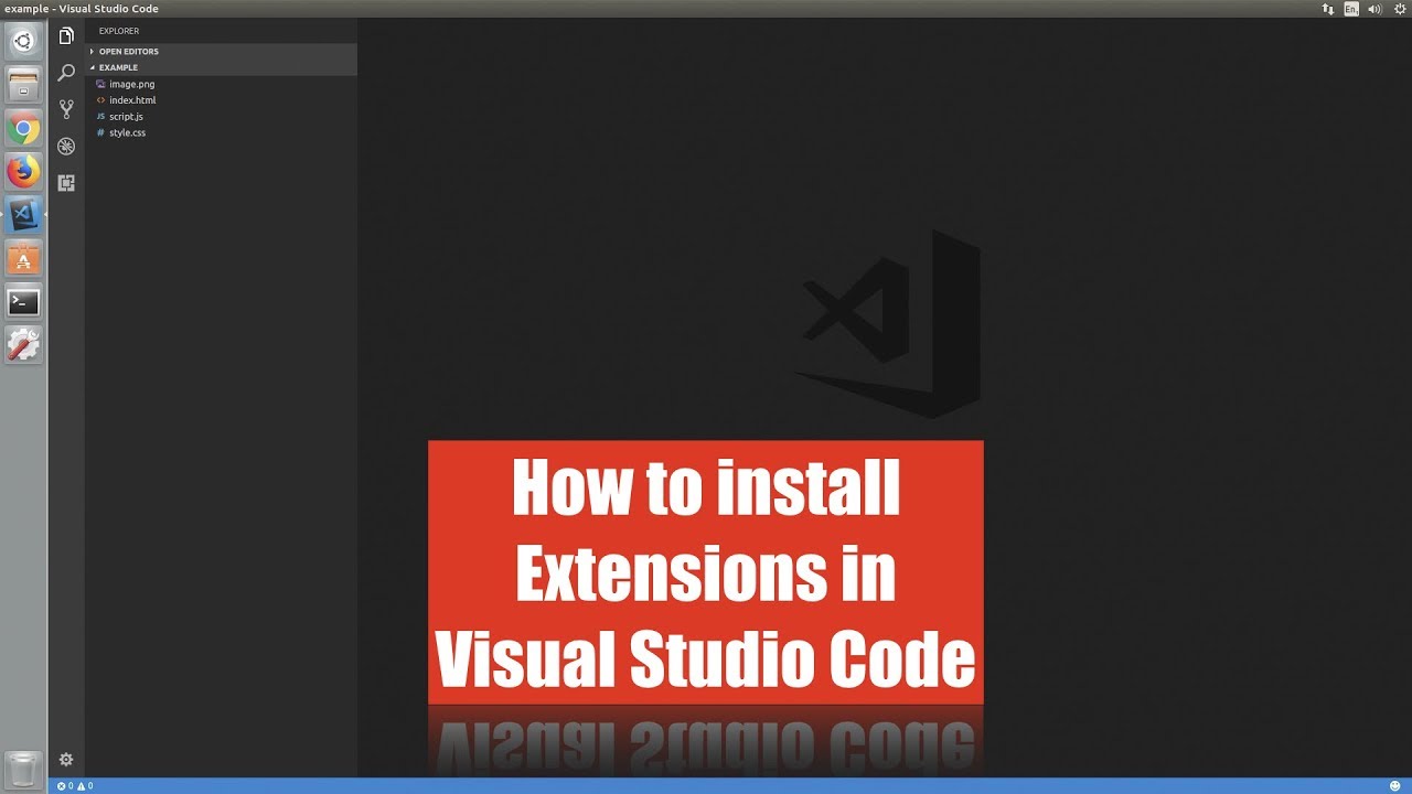 How to install Extensions in Visual Studio Code