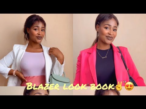 How I style my blazers ,blazer look book no music (Prisca N)✌️🤭