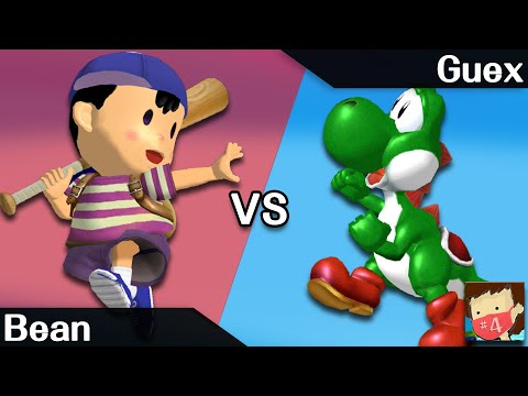 Untitled #4 - Bean (Marth, Ness, ICs) vs Guex (Yoshi) - Melee Winners R2