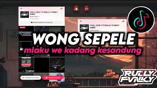 Download lagu DJ WONG SEPELE BY RULLY FVNKY VIRAL FYP TIKTOK TERBARU 2025 mp3