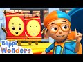Blippi Visits A Chocolate Factory Blippi Wonders Animated Series Cartoons For Kids